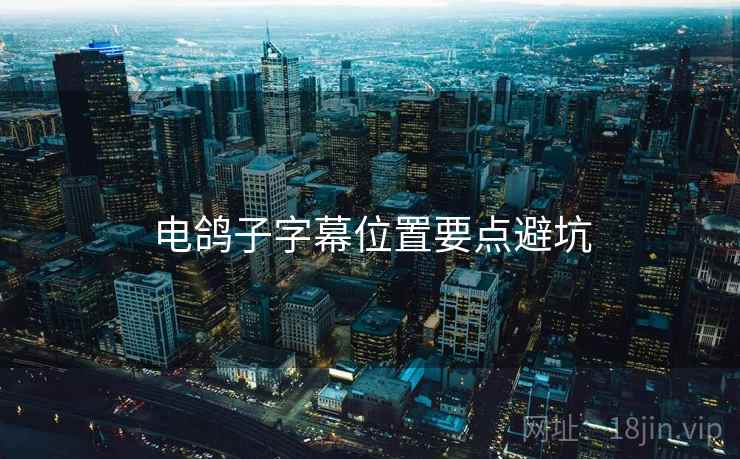 电鸽子字幕位置要点避坑