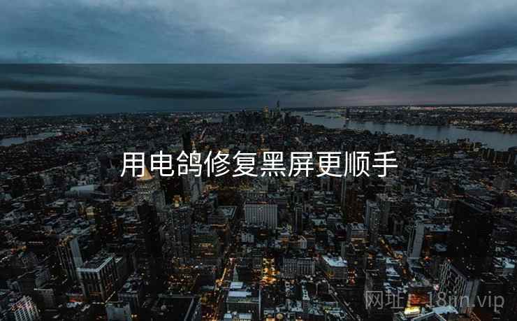 用电鸽修复黑屏更顺手