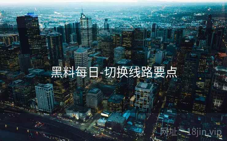 黑料每日-切换线路要点