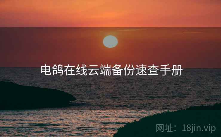 电鸽在线云端备份速查手册
