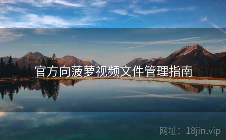 官方向菠萝视频文件管理指南