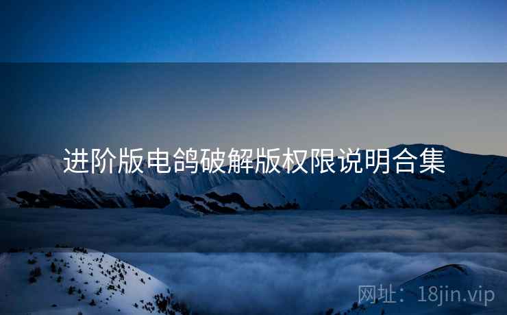 进阶版电鸽破解版权限说明合集