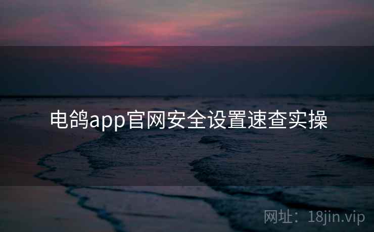 电鸽app官网安全设置速查实操