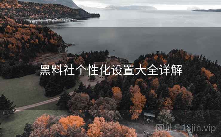 黑料社个性化设置大全详解 黑料社个性化设置大全详解