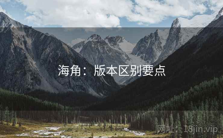 海角：版本区别要点