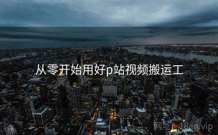 从零开始用好p站视频搬运工